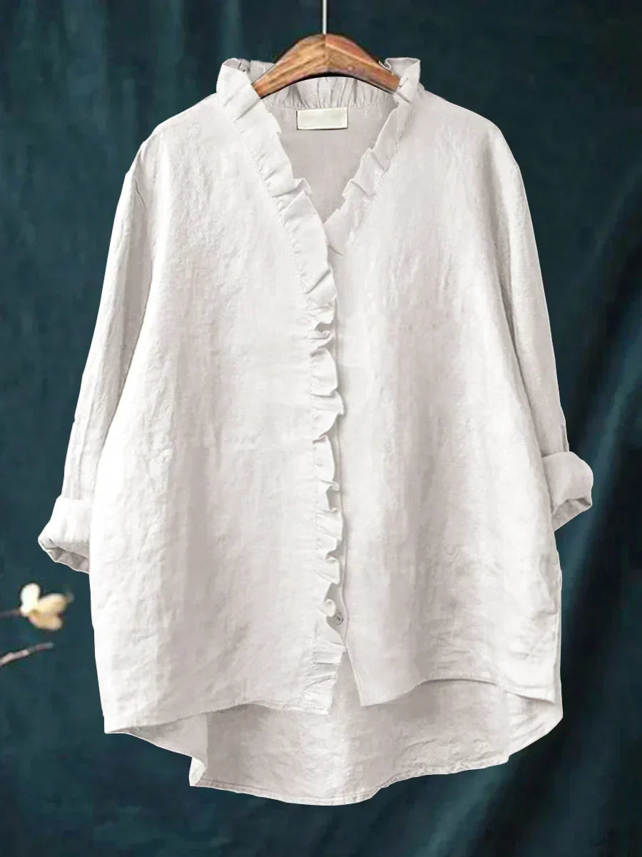Felicia | Casual Ruffle V-Neck Blouse