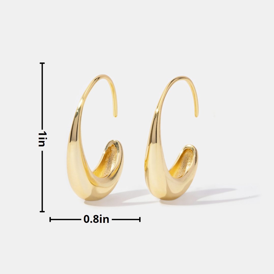 Kira | Drop Hoop Earrings