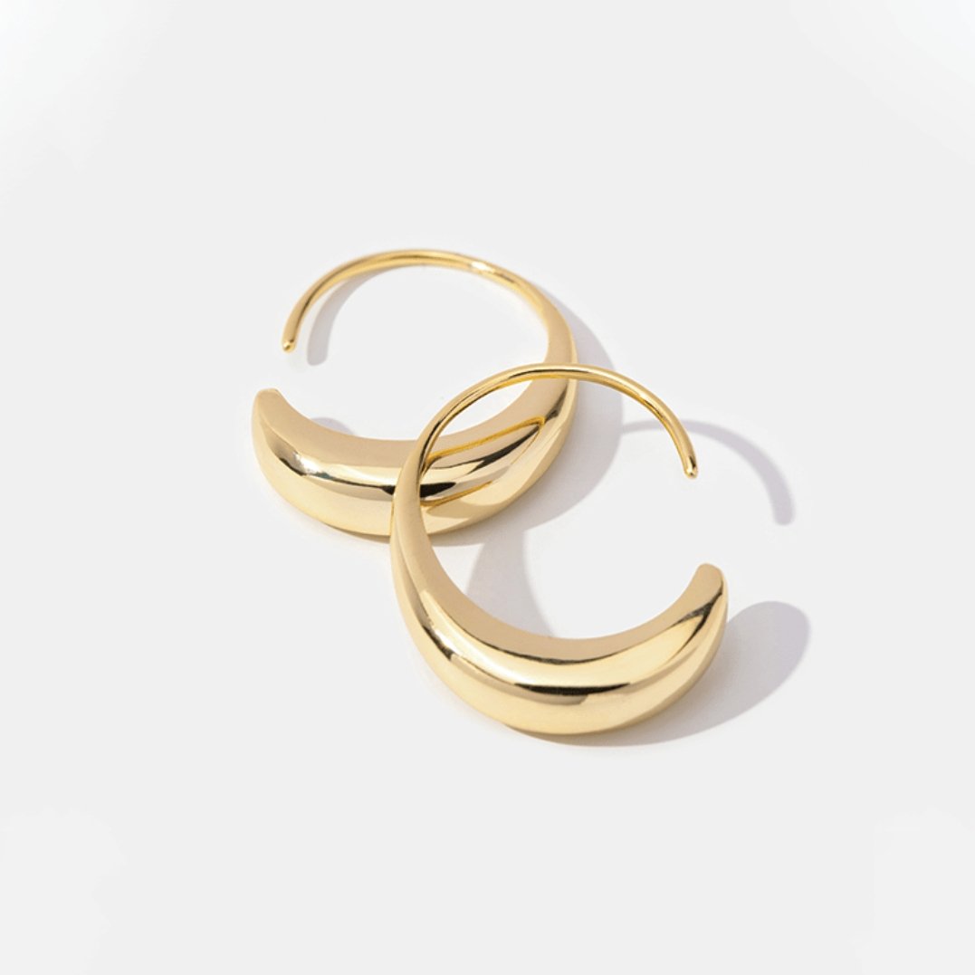 Kira | Drop Hoop Earrings
