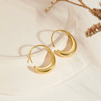 Kira | Drop Hoop Earrings