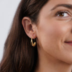 Kira | Drop Hoop Earrings