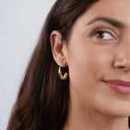 Kira | Drop Hoop Earrings