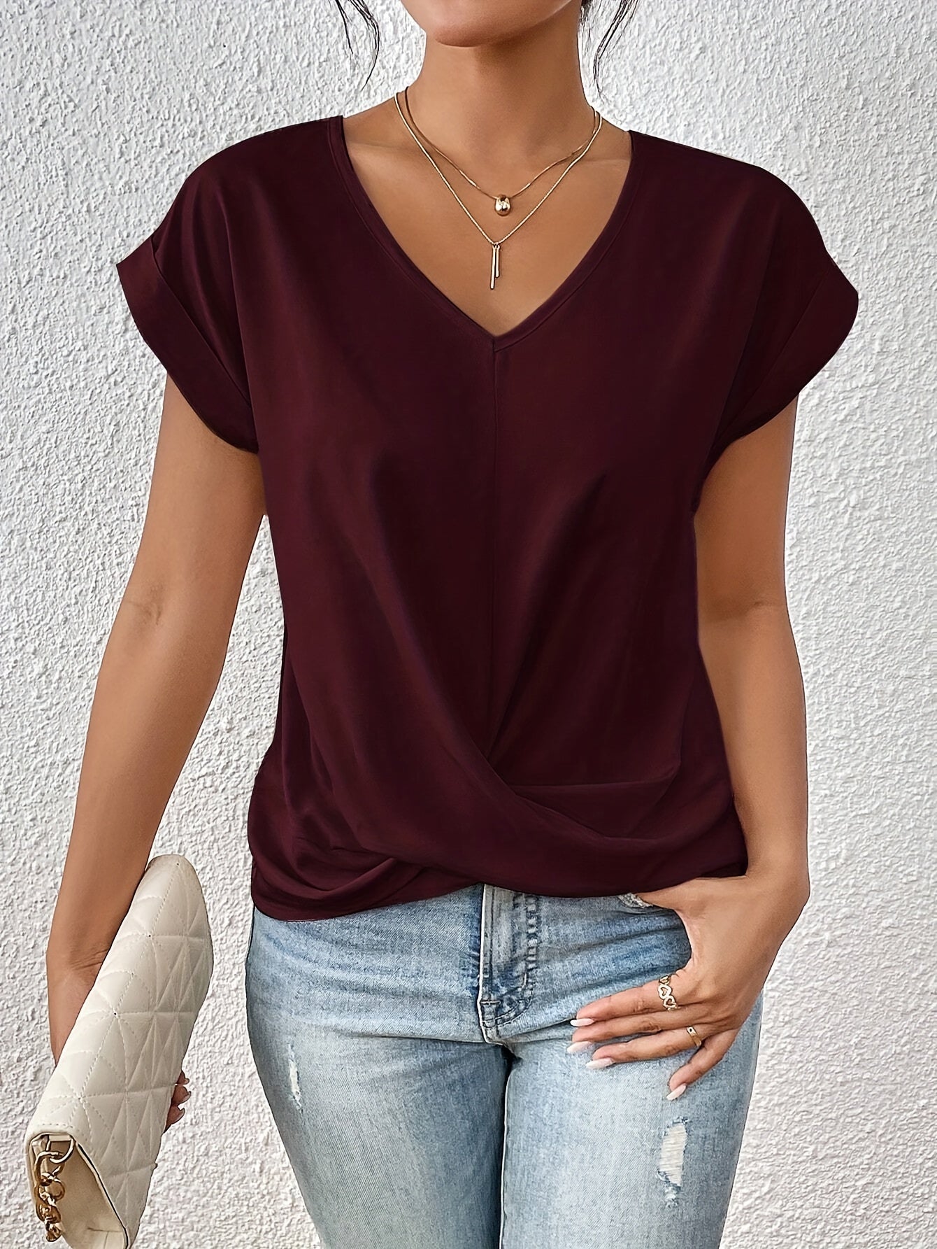 Aria | Casual V-Neck Everyday Top