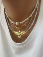 Classic Riviere Necklace (3mm) (925 Silver)
