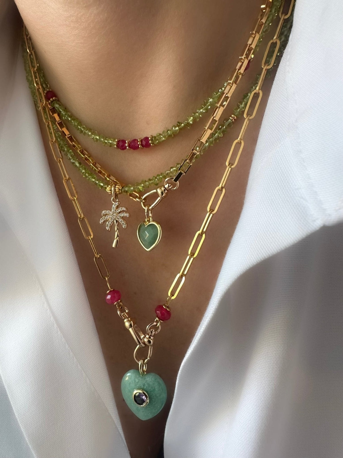 Amazzonia | Heart Stone Necklace
