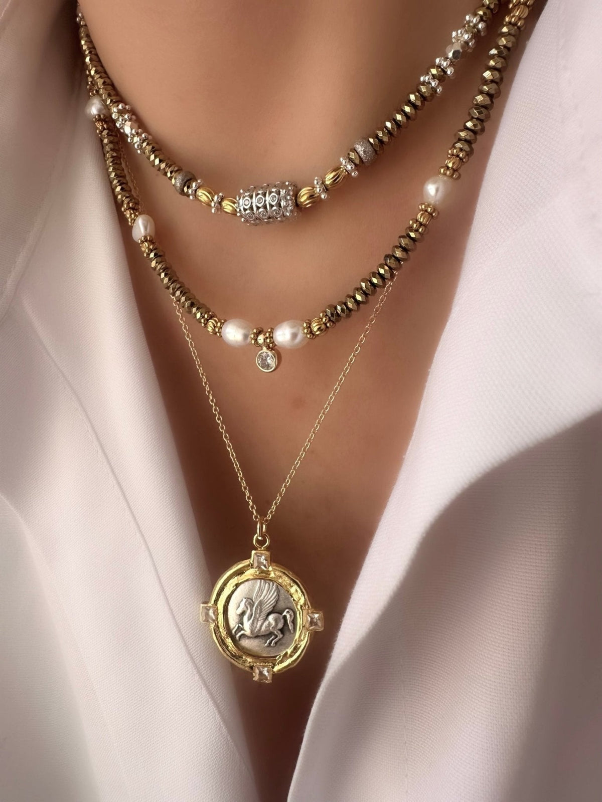 Pyrite Necklace (Pyrite)