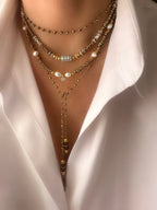 Pirite | Pyrite & Quartz Necklace