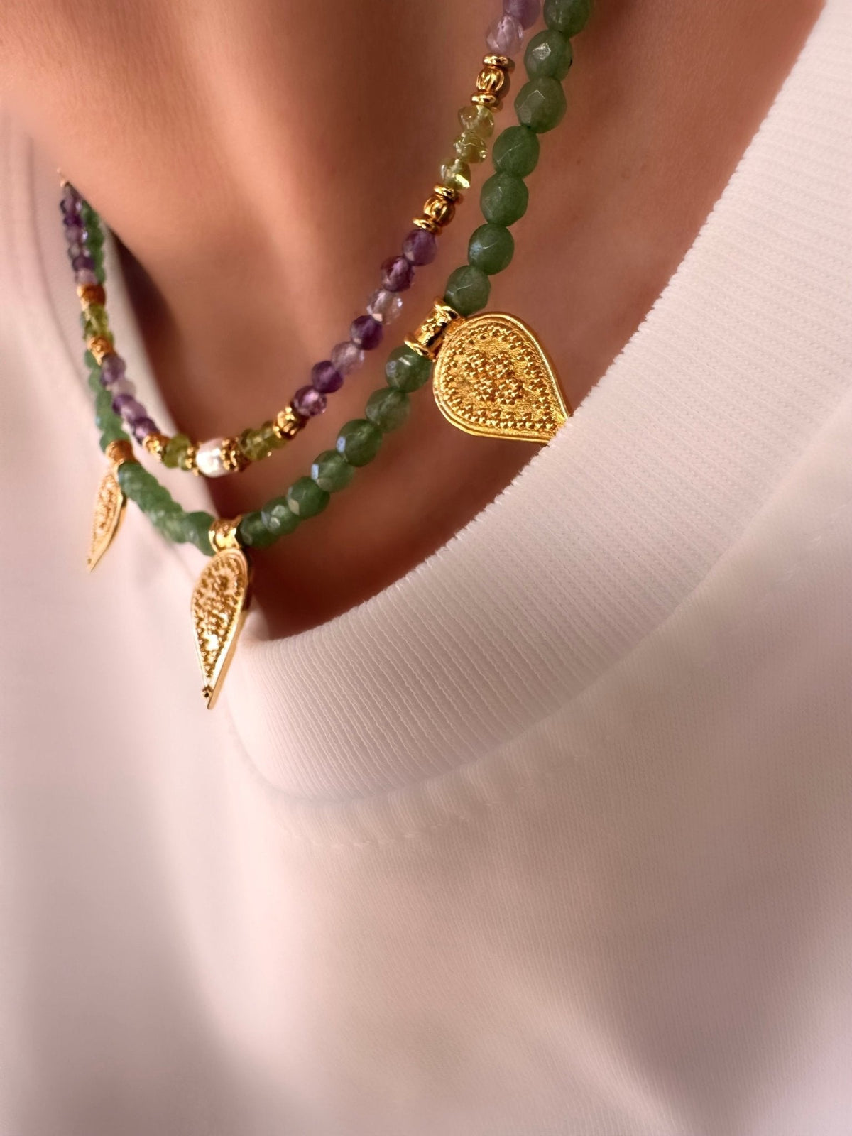 Lavanda | Fluorite Stone Necklace