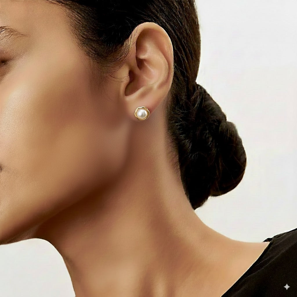 Elegant Black Pearl Earrings