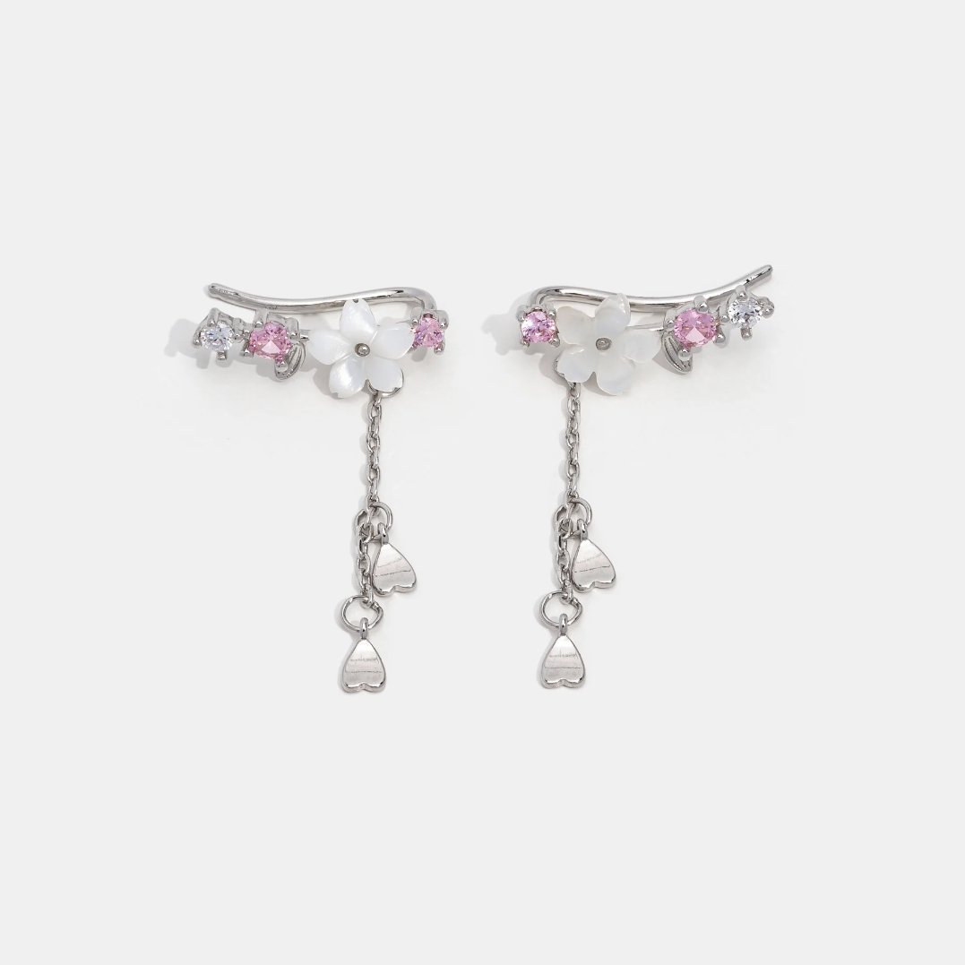 Alba | Crystal Cherry Blossom Earrings