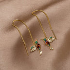 Greta | Crystal Hummingbird Earrings