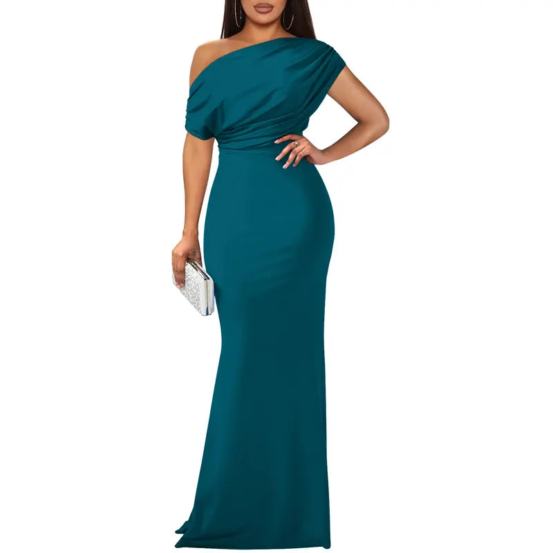Felicity | Elegant Off-Shoulder Evening Dress