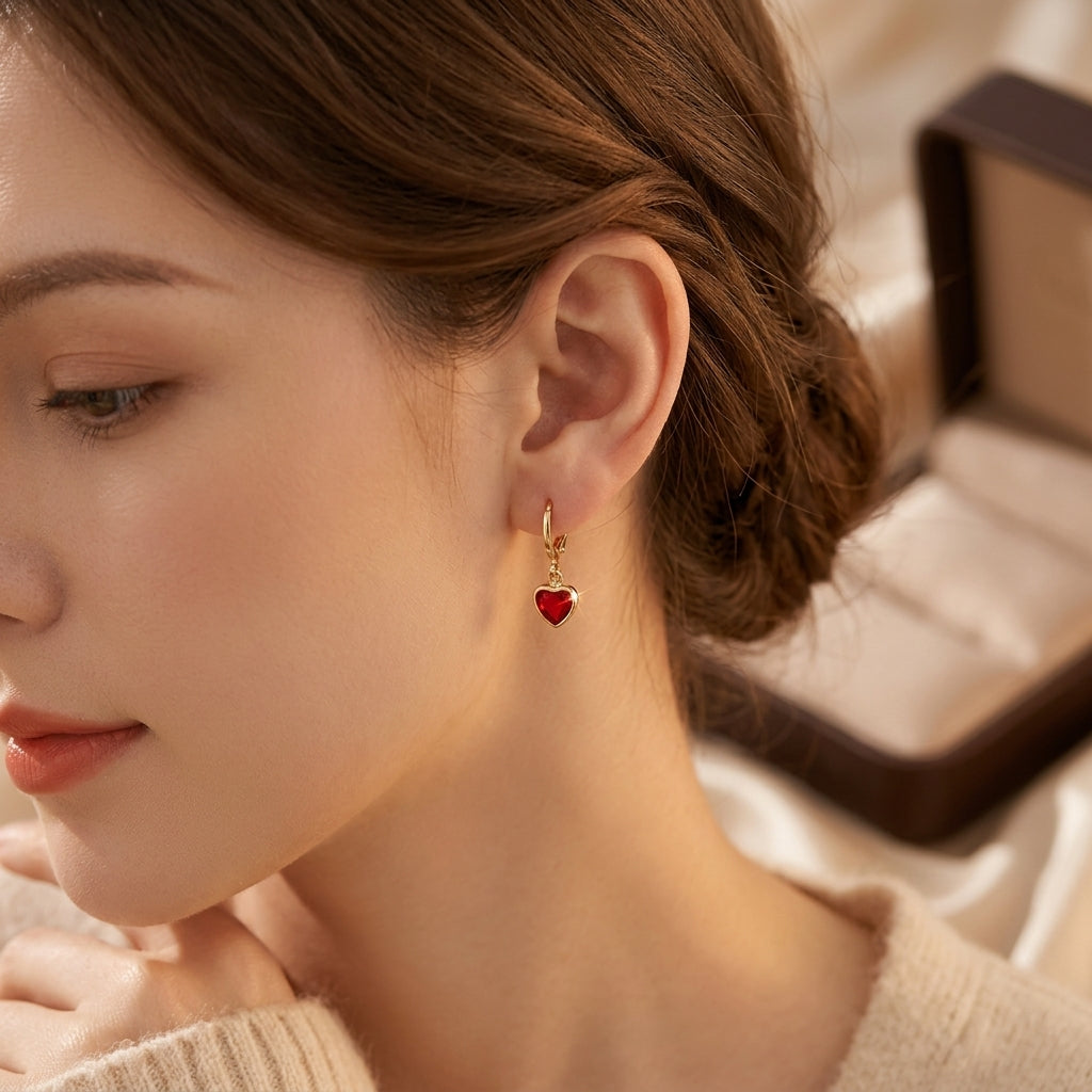 Lucia | Ruby Heart Drops