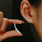 Flower Earrings with Sequins