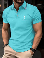 Simeon | Casual Short-Sleeve Golf Printed Shirt