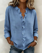 Althea | Lightweight V-Neck Blouse