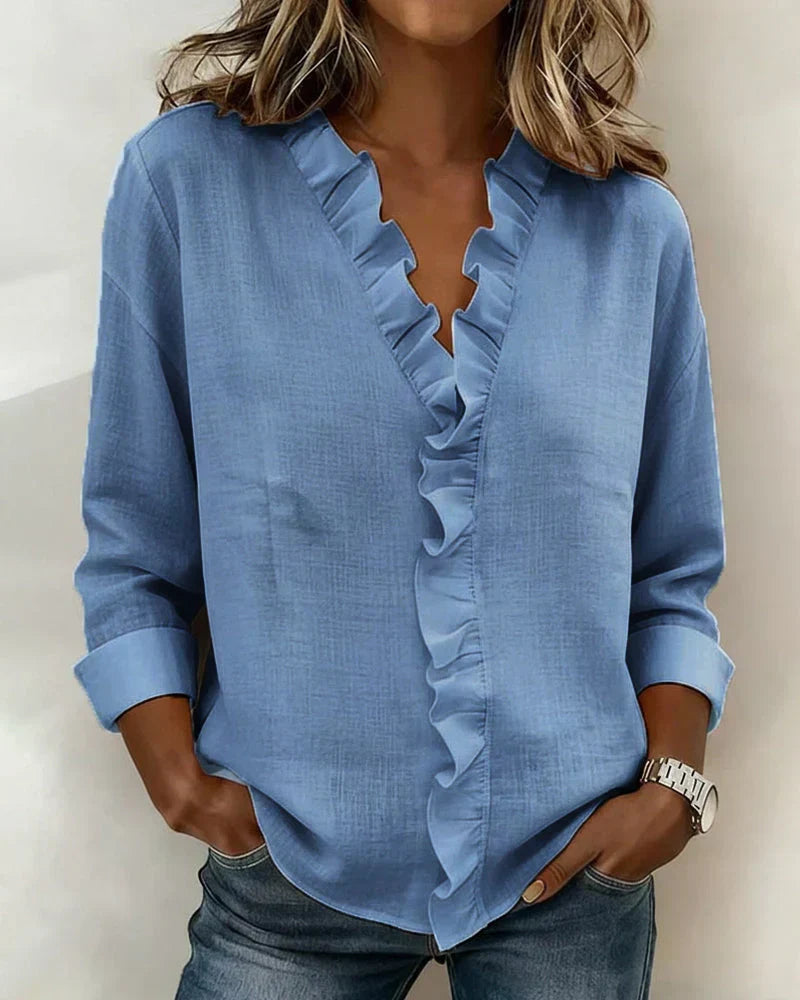 Althea | Lightweight V-Neck Blouse