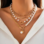 Léonie | Gold Snake Chain Necklace Set