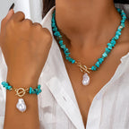 Marisol | Turquoise & Pearl Set