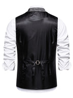 Benedict | Patchwork Vest with Herringbone Pattern