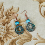 Turquoise Copper Earrings