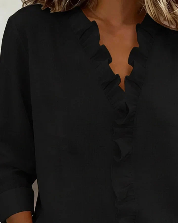 Althea | Lightweight V-Neck Blouse