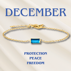 Halle | Heartline Birthstone Bracelet