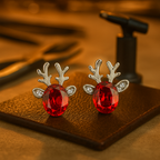 Reindeer Crystal | Stud Earrings