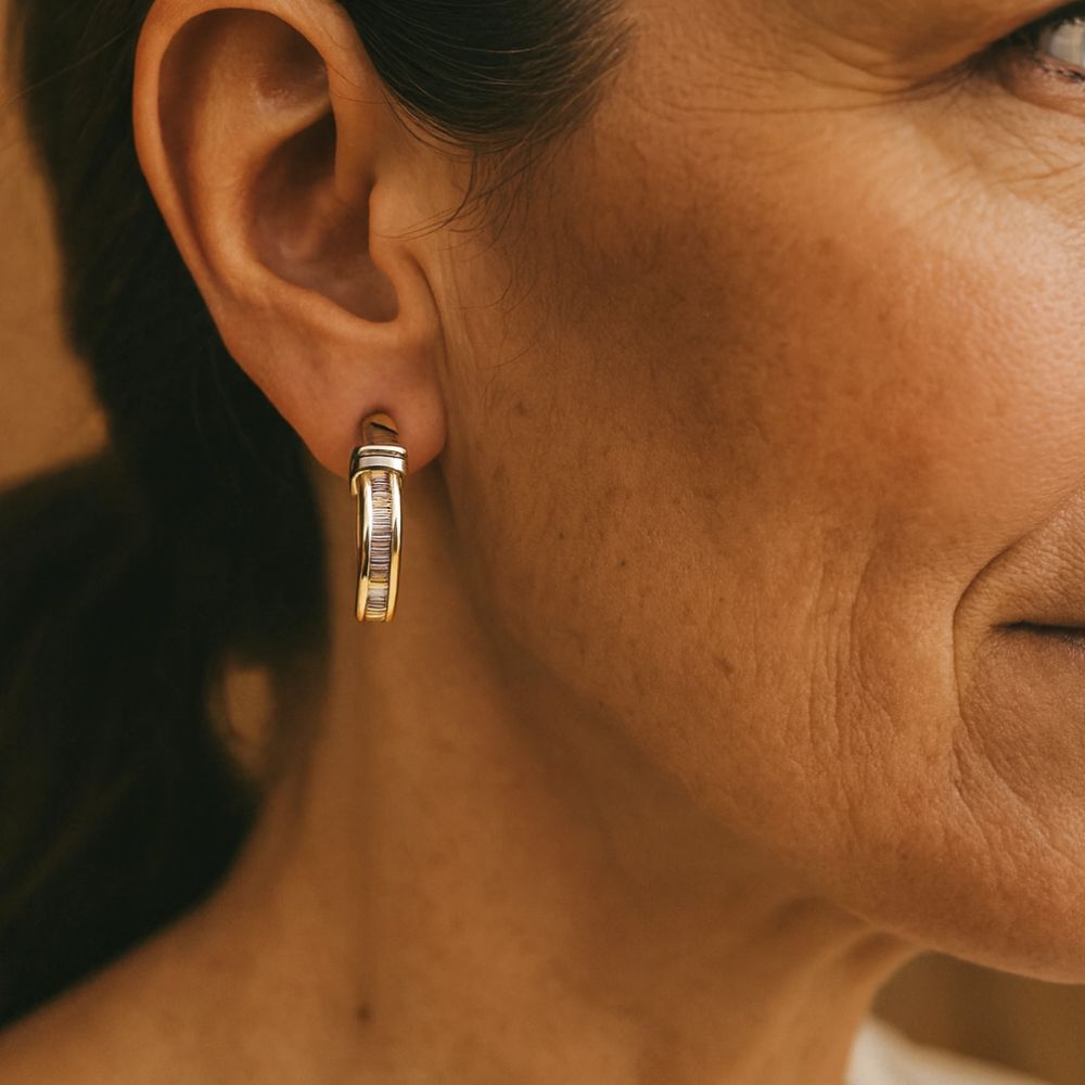 Odile | Vintage Gold Diamond Earrings