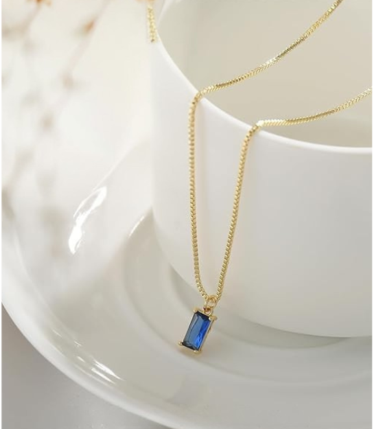 Ursula | Gold Sapphire Necklace