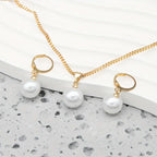 Delphinia | Gold Pearl Jewellery Set
