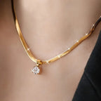 Lena | Crystal Pendant Necklace