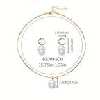 Elegant Graceful Pearl Necklace Set