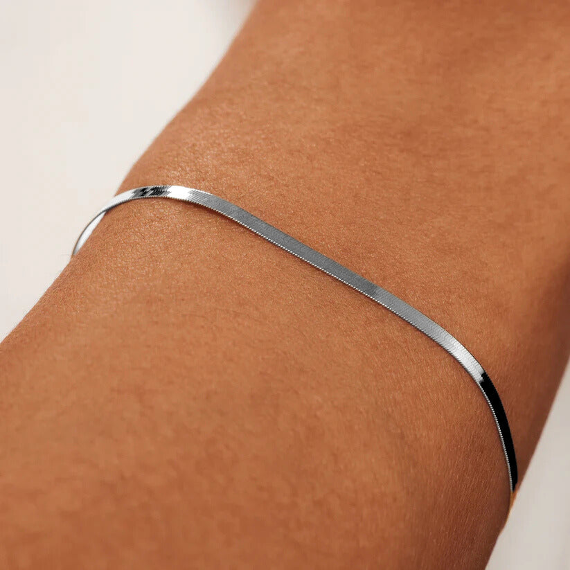 Sun Serpent Bracelet | White Gold