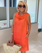Juliette | Casual Sleeveless Round Neck Dress