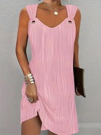 Maurice | Stylish V-Neck Sleeveless Dress