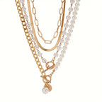 Léonie | Gold Snake Chain Necklace Set