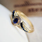 Cora | Gold Sapphire Band Ring