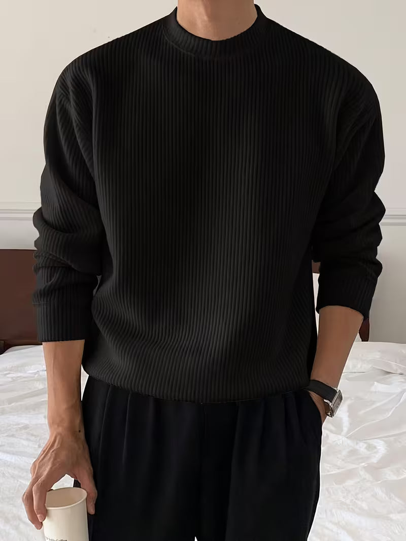 Harry | Knitwear Long Sleeve Ribbed Shirt