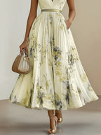 Molly | Elegant Sleeveless Long V-Neck Dress