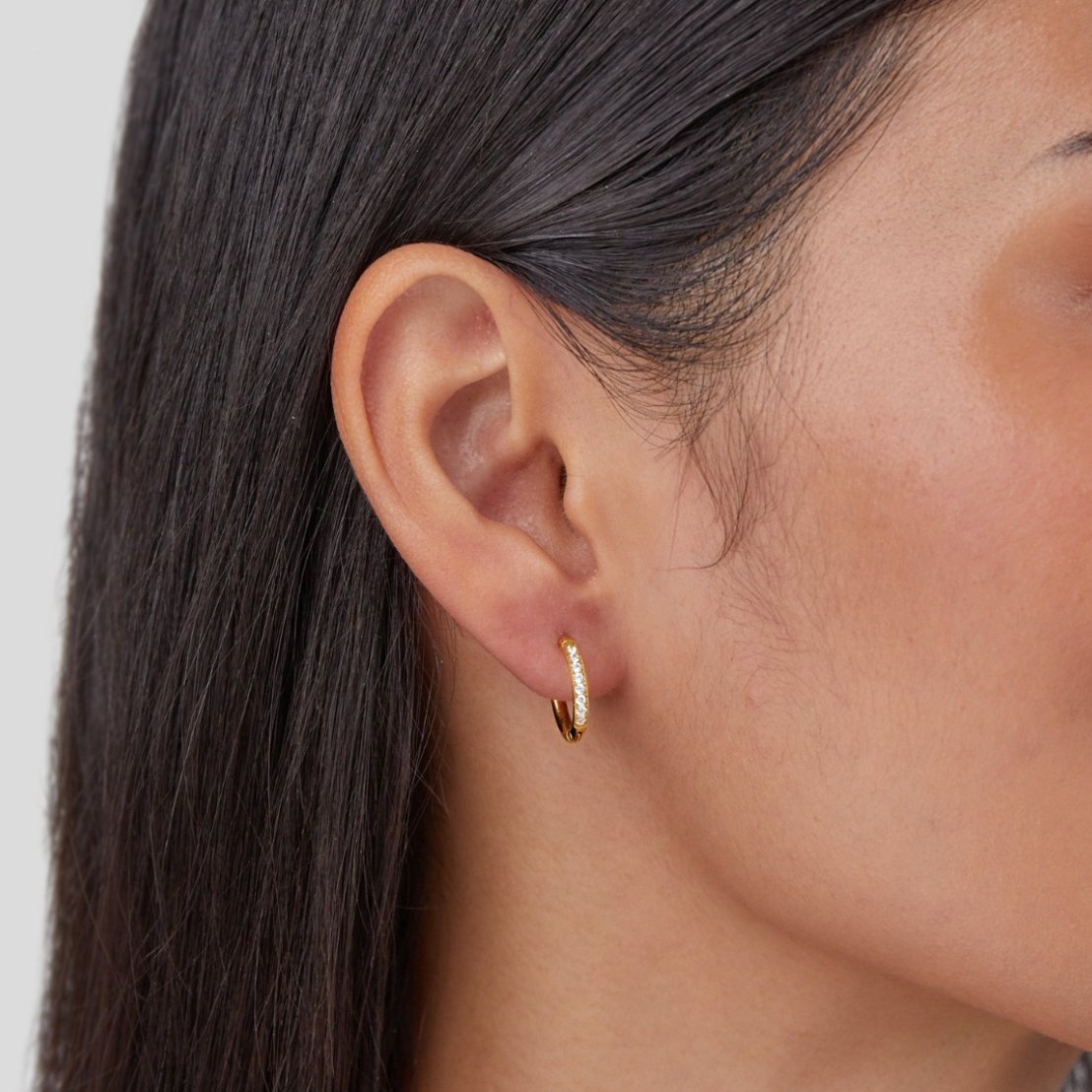 Zara | Eternity Hoop Earrings