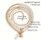 Léonie | Gold Snake Chain Necklace Set
