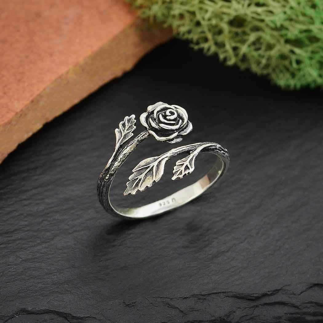Rose | Adjustable Silver Ring