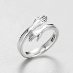 Anouk | Adjustable Silver Hug Ring