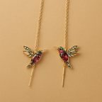 Kolibri Enamel and Zirconia Earrings