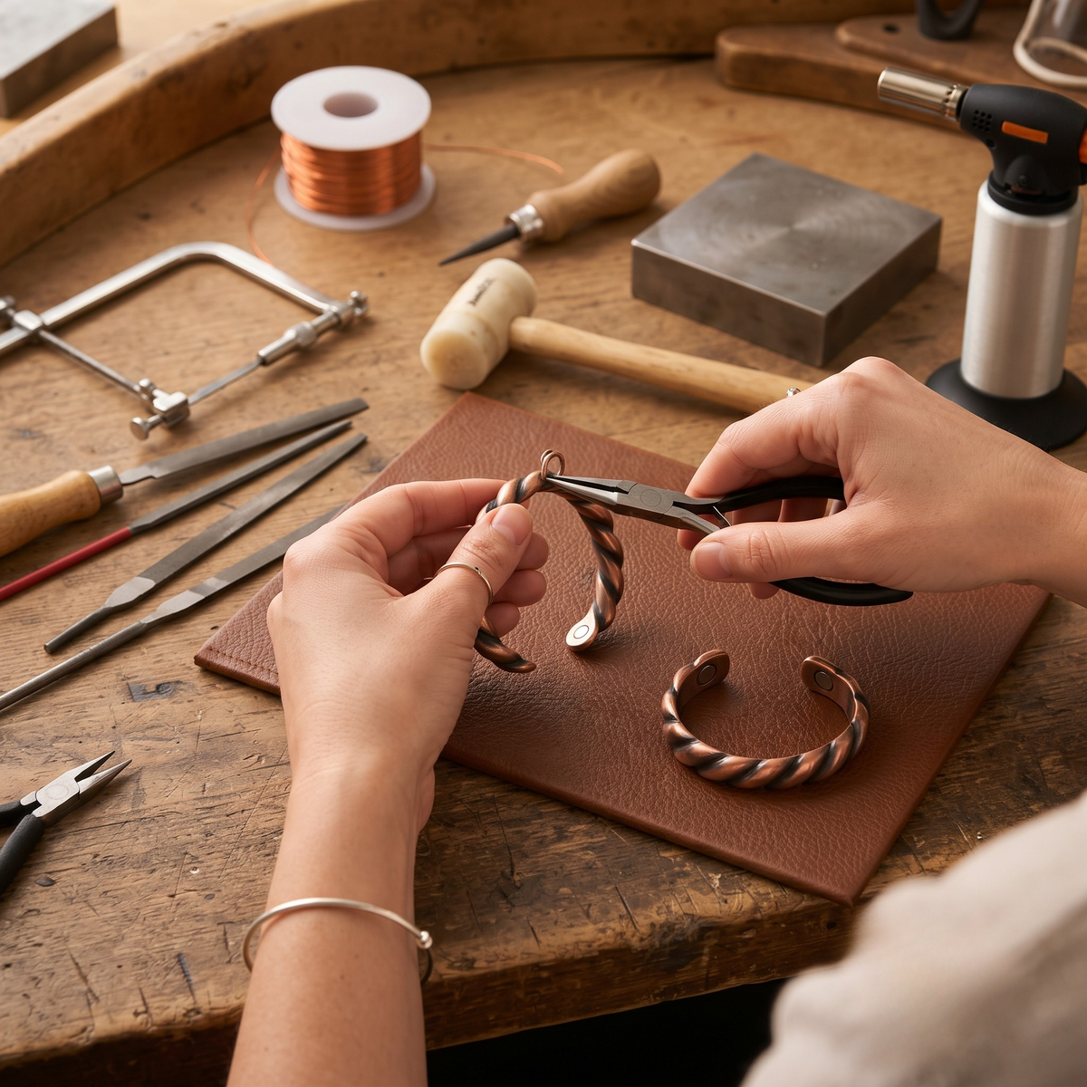 Freya | Twisted Copper Ring