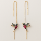 Kolibri Enamel and Zirconia Earrings