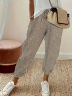 Darcie | Striped Wide-Leg Casual Pants