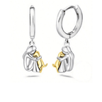 Hug Pendant Necklace with Earrings Gift