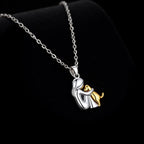 Hug Pendant Necklace with Earrings Gift